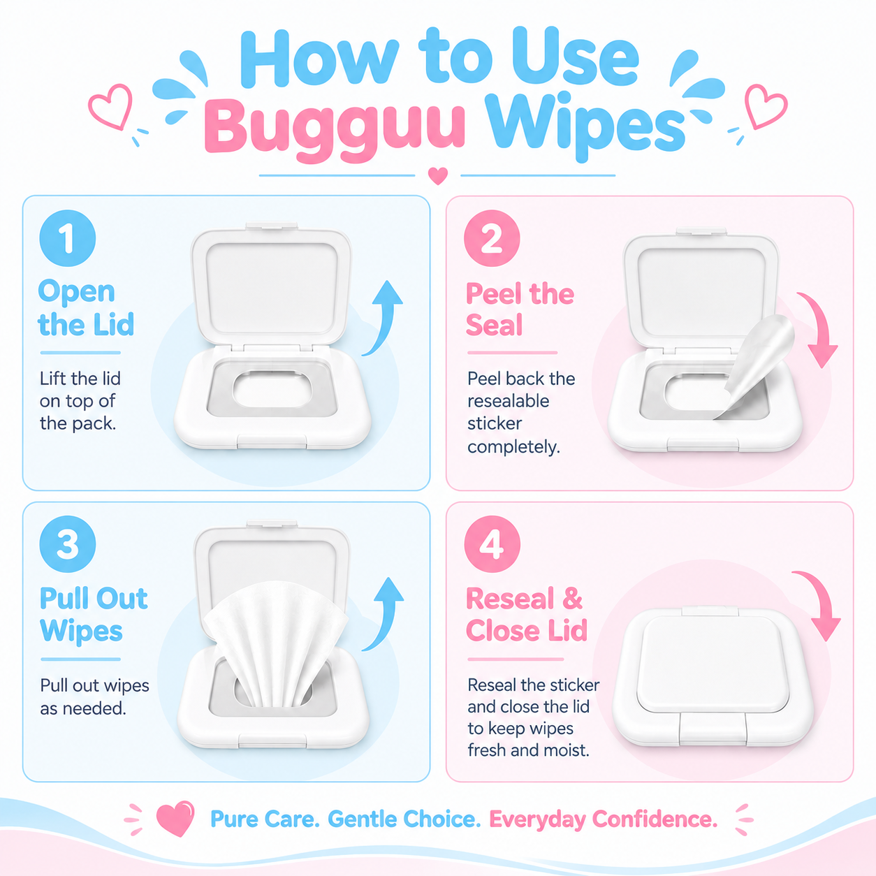 Bugguu Baby Wet Wipes Combo with Lid for Newborn Baby - Image 9